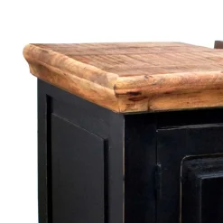 Wohnen Waschtischunterschrank Sentiments in Schwarz Mangobaum