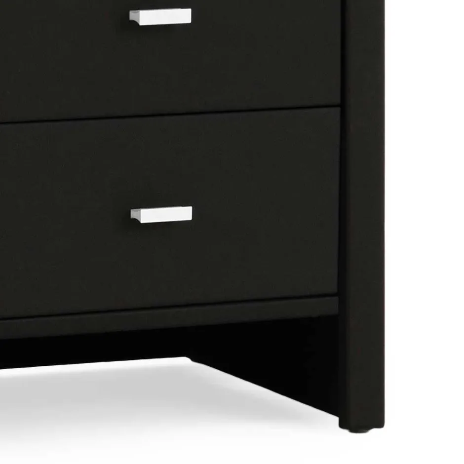 Webstoff Nachtkonsole Castania in Schwarz^Wohnen Outlet