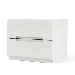 Weiß lackierte Nachtkommode Cantabria aus massiver Buche^Wohnen Hot