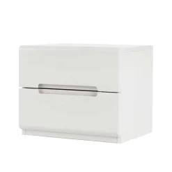 Weiß lackierte Nachtkommode Cantabria aus massiver Buche^Wohnen Hot