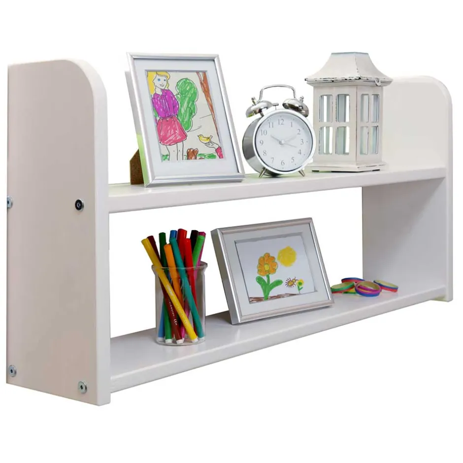 Weiß lackiertes Mädchen Etagenbett mit Bettkasten - Alcamo^Wohnen Online