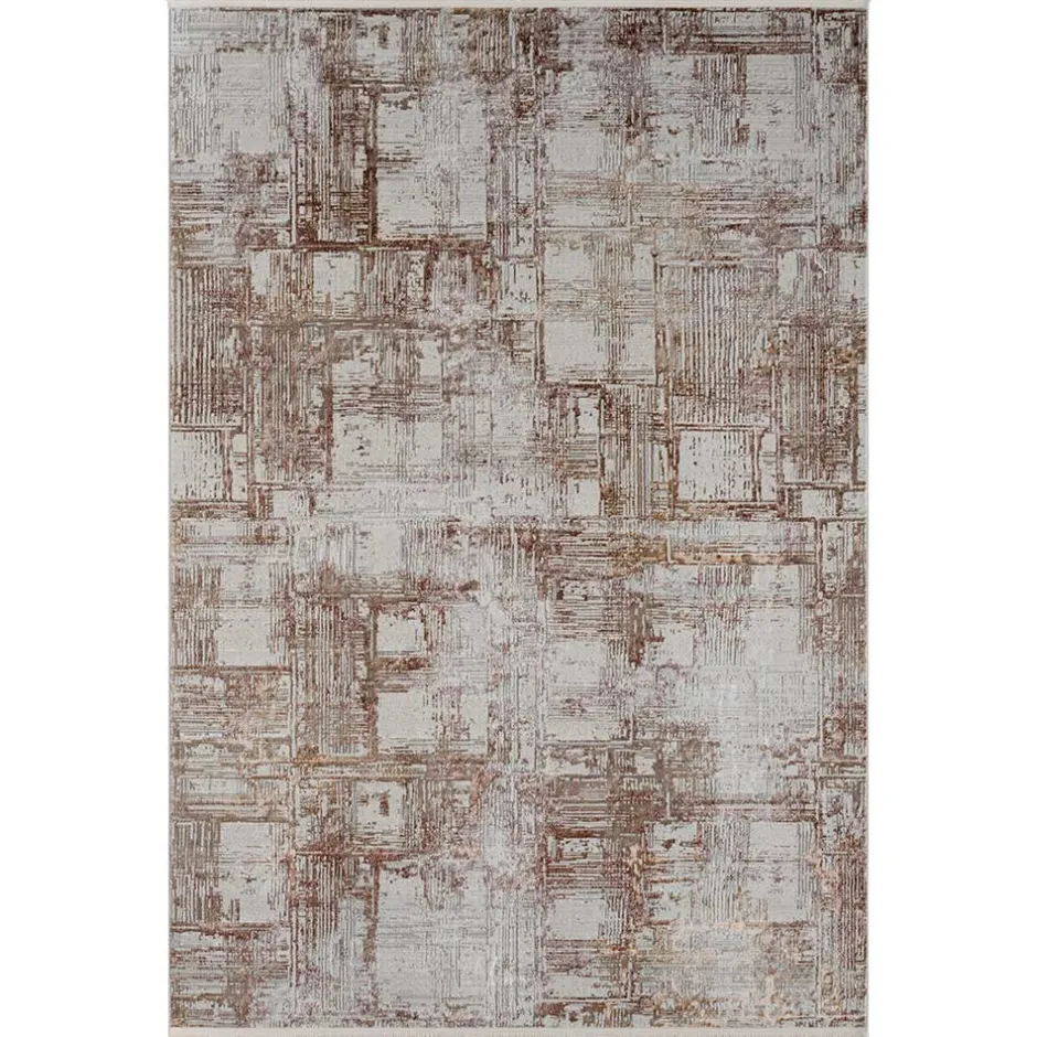 Wohnen Weicher Kurzflor Teppich mit Vintage Optik - Stick