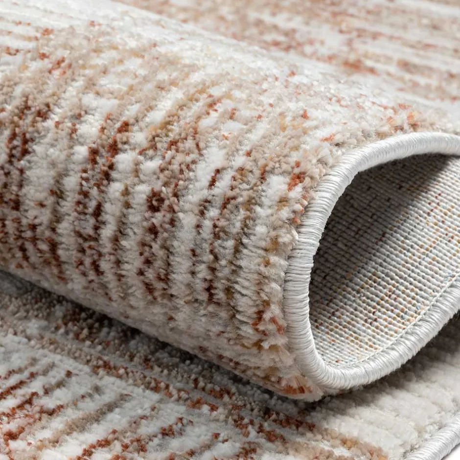 Wohnen Weicher Kurzflor Teppich mit Vintage Optik - Stick