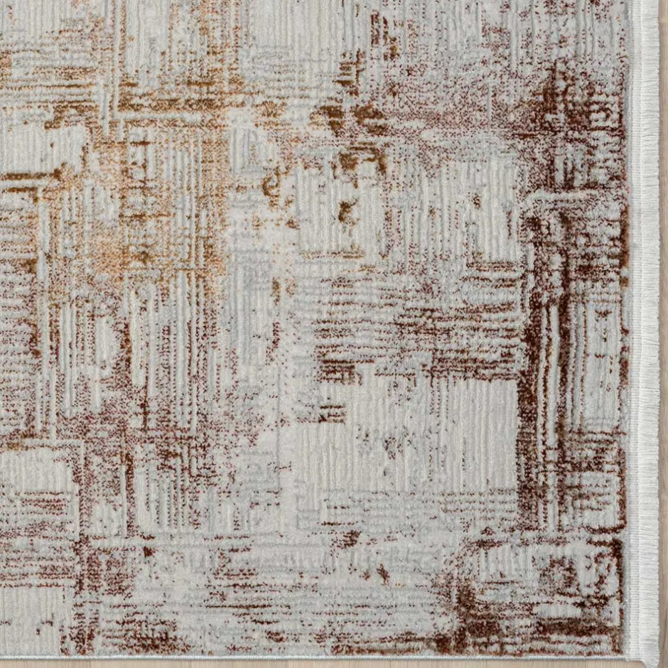 Wohnen Weicher Kurzflor Teppich mit Vintage Optik - Stick