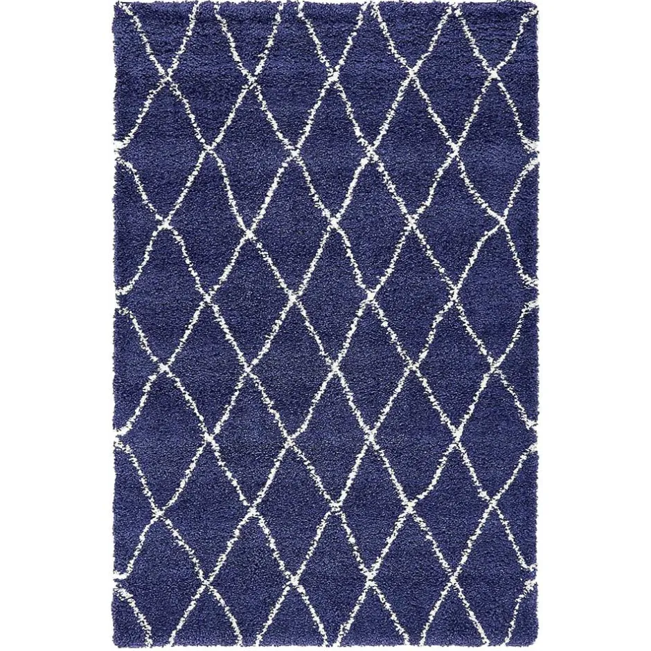 Wohnen Weicher Läufer Teppich mit Hochflor in Blau - Tanko