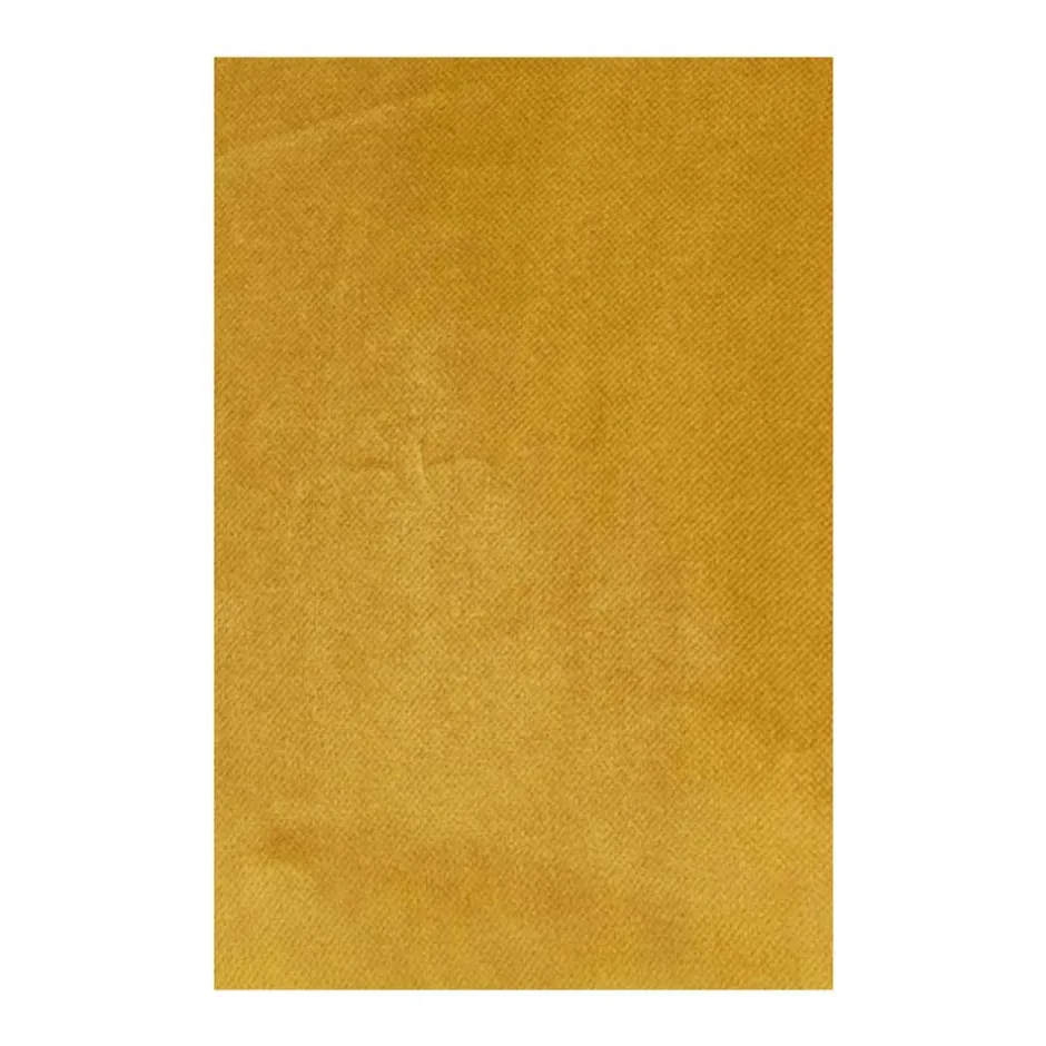 Weicher Sessel im kantigen Retro Design Nustra mit Samt Gelb^Wohnen Best