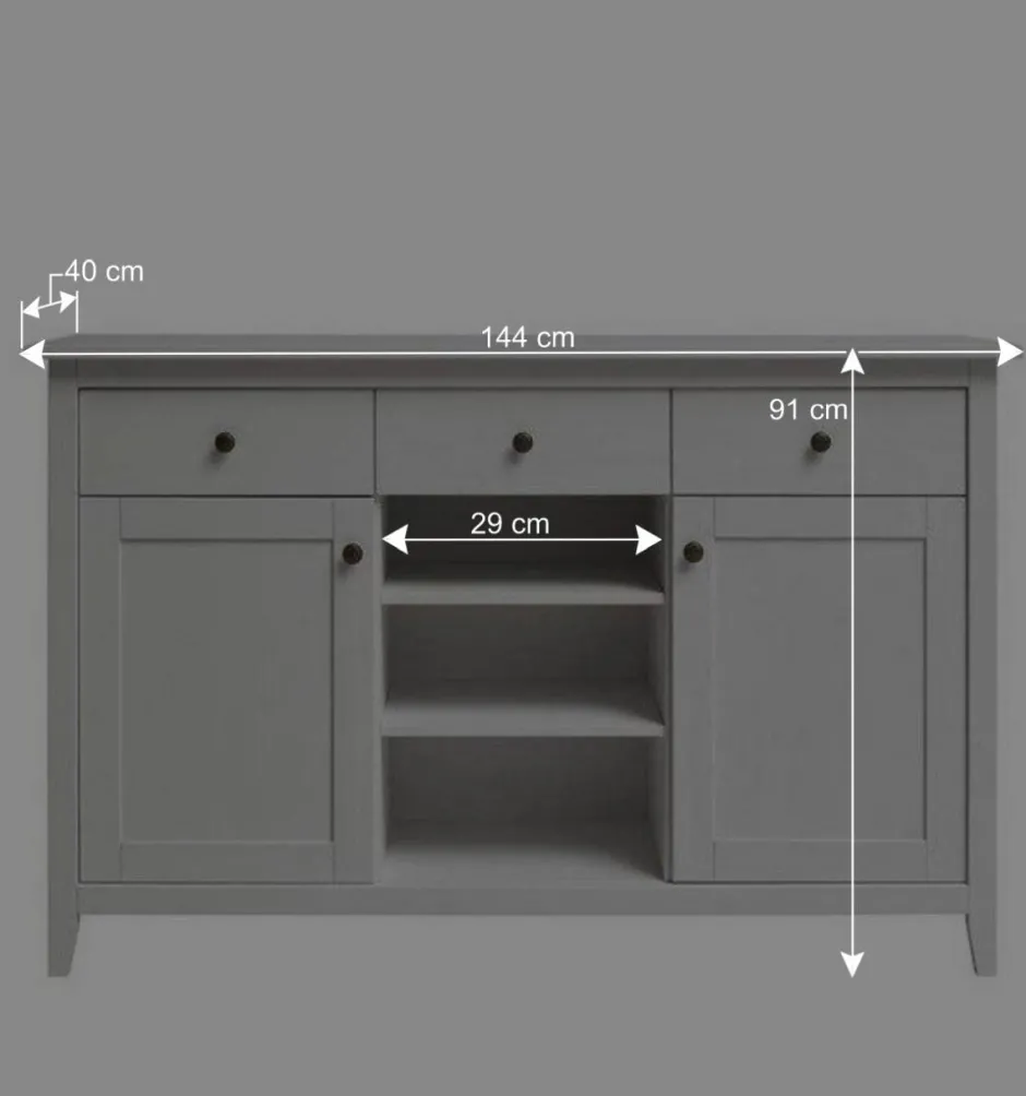 Weiße Anrichte im Landhausstil - Astinion^Wohnen Sale