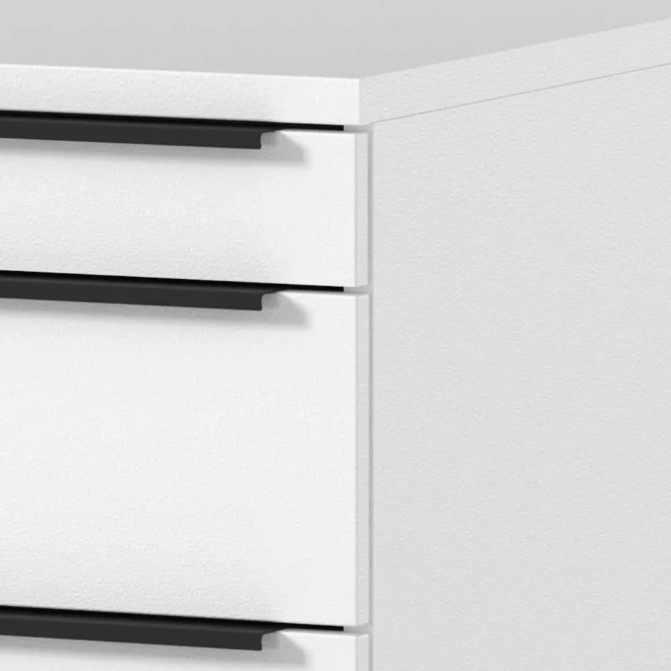 Wohnen Weiße Büromöbel Kombination - Sparkle (vierteilig)