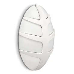 Wohnen Weiße Design Klapphaken in Oval - Egetaria (6er Set)