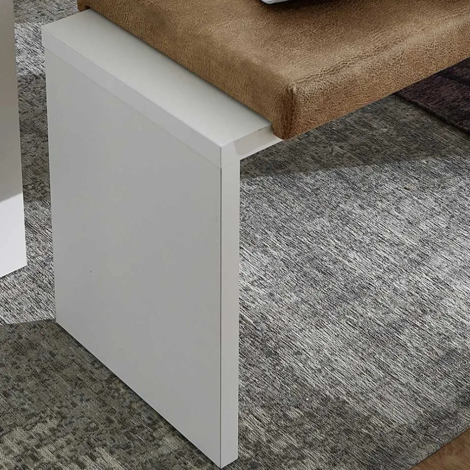 Wohnen Weiße Esstisch Bank mit Sitzkissen - Connassa