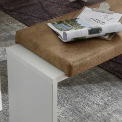 Wohnen Weiße Esstisch Bank mit Sitzkissen - Connassa