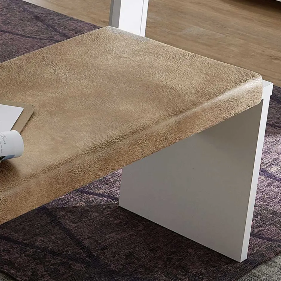 Wohnen Weiße Esstisch Bank mit Sitzkissen - Connassa