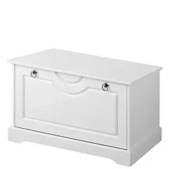 Wohnen Weiße Flurbank mit Schuhklappe - Vesrav