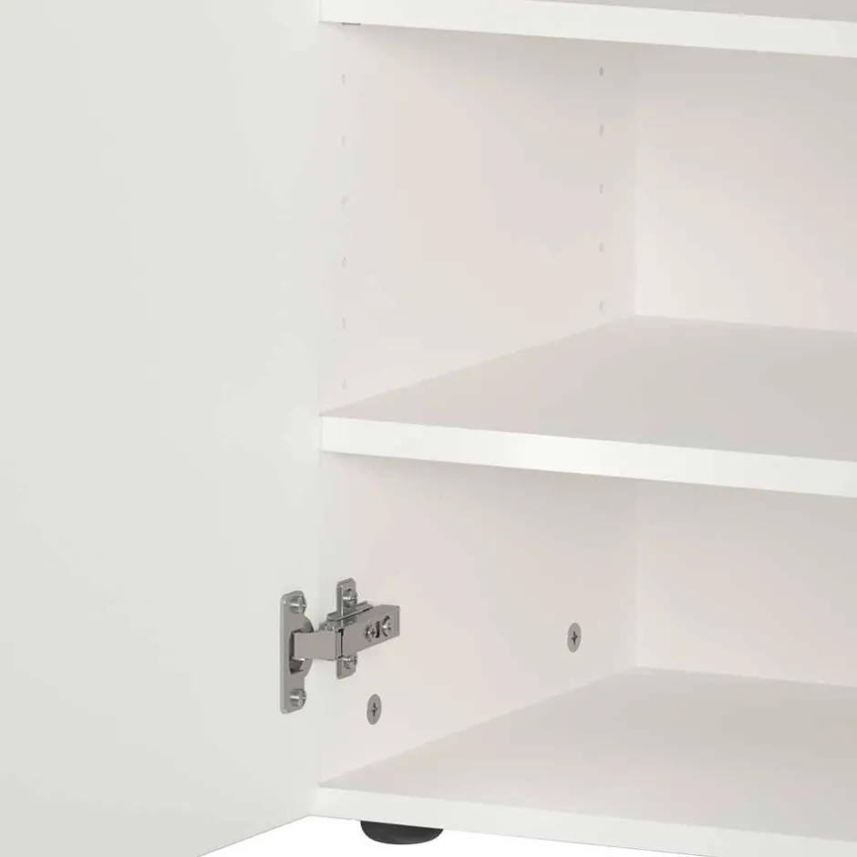 Wohnen Weiße Flureinrichtung mit Glasbeschichtung - Kofi (fünfteilig)