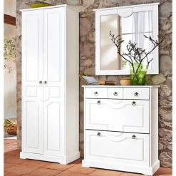 Wohnen Weiße Flurmöbel im Landhausstil - Vesrav (dreiteilig)