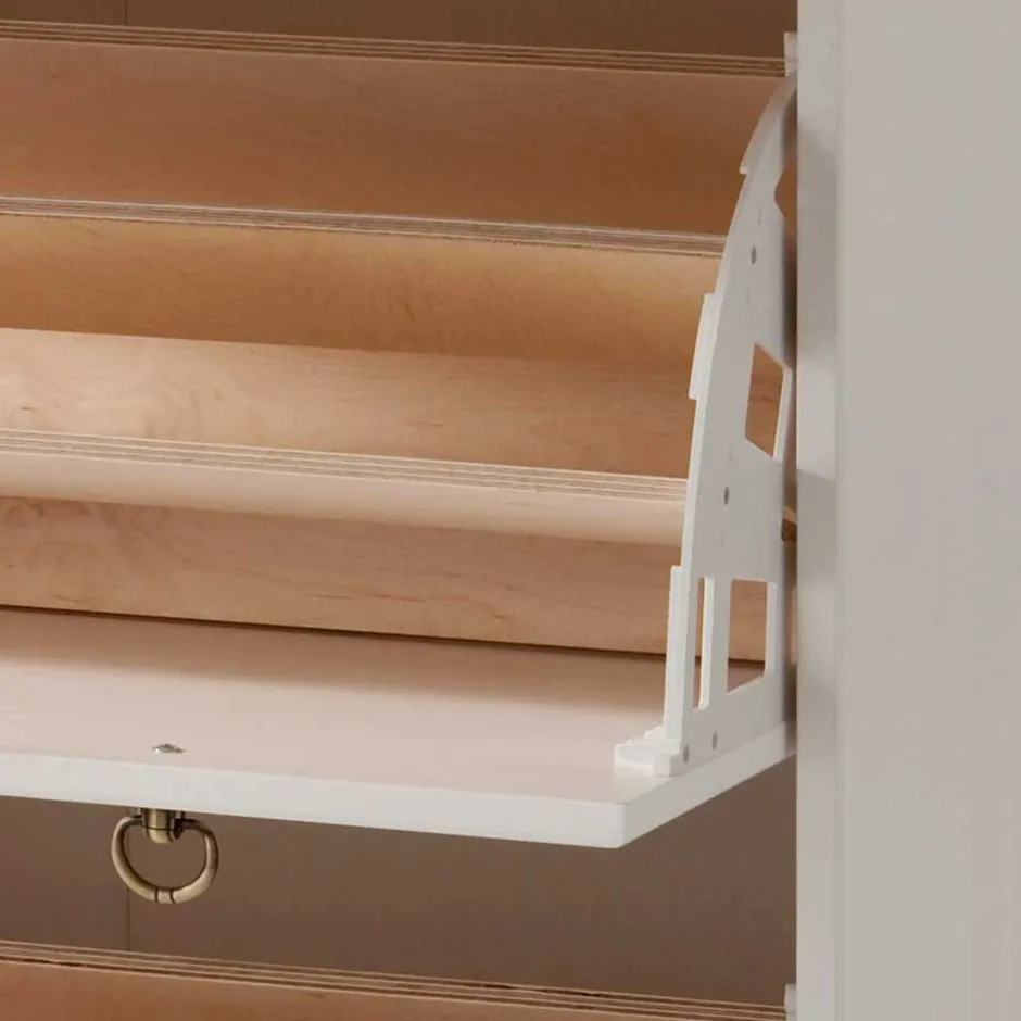 Wohnen Weiße Flurmöbel im Landhausstil - Vesrav (dreiteilig)