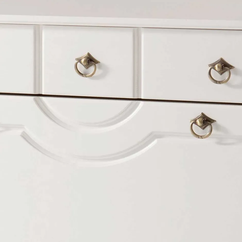 Wohnen Weiße Flurmöbel im Landhausstil - Vesrav (dreiteilig)