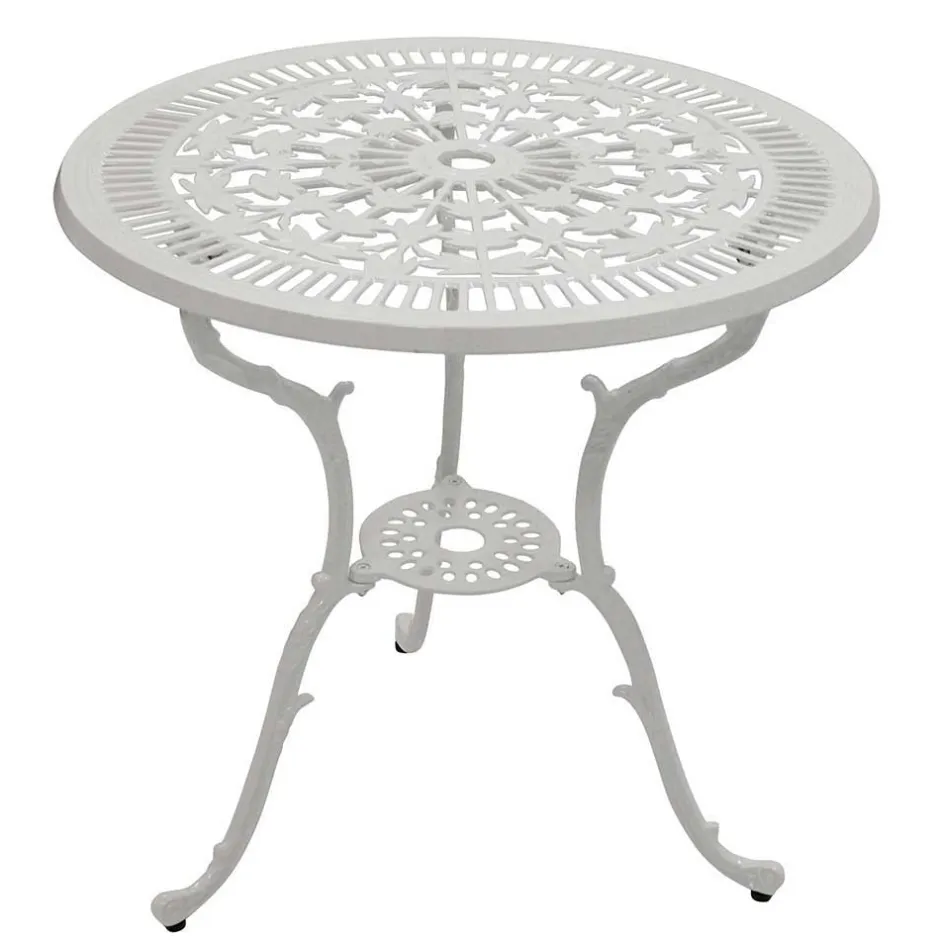 Weiße Gartenmöbel aus Metall Aluminium - Leano (dreiteilig)^Wohnen Best