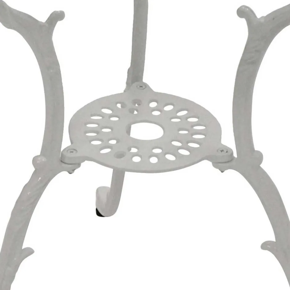 Weiße Gartenmöbel aus Metall Aluminium - Leano (dreiteilig)^Wohnen Best