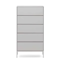 Wohnen Weiße Hochkommode mit Bodenfreiheit - Dresconio