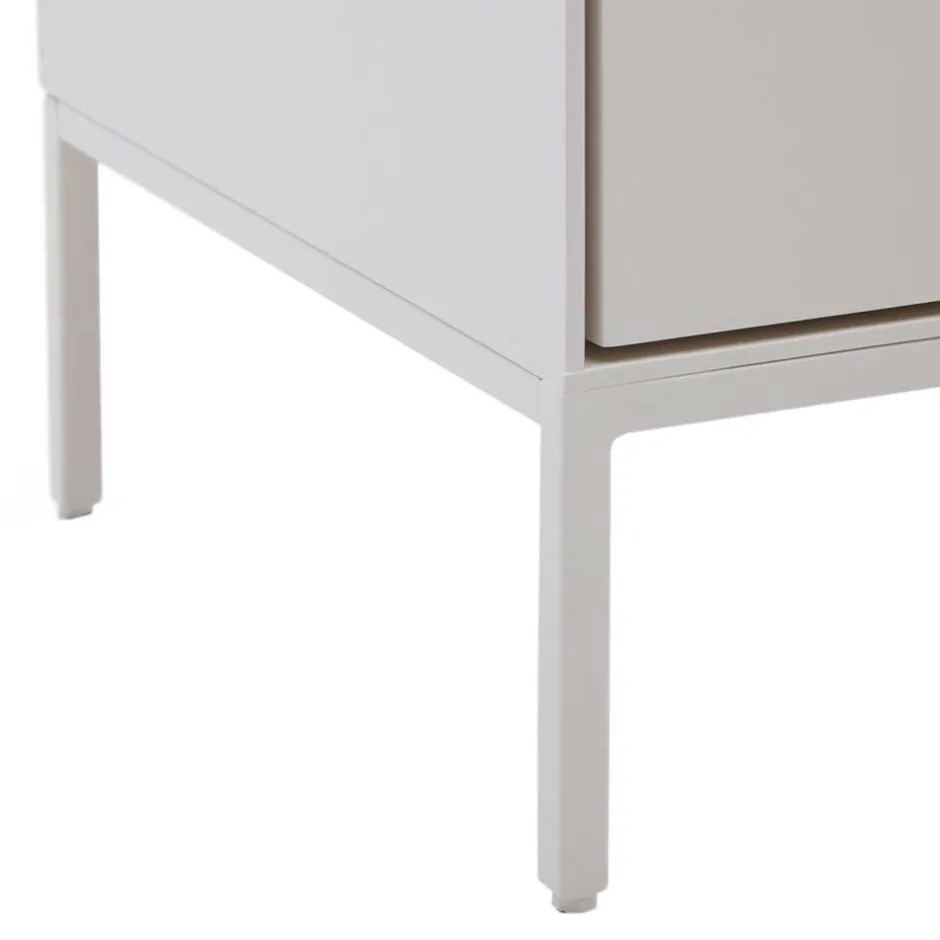 Wohnen Weiße Hochkommode mit Bodenfreiheit - Dresconio