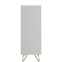 Weiße Hochkommode mit Spiegel aufklappbar - Ricks^Wohnen New