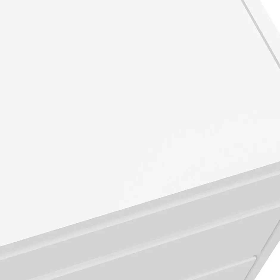 Weiße Hochkommode mit Spiegel aufklappbar - Ricks^Wohnen New