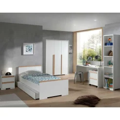 Wohnen Weiße Jugendzimmermöbel im Set - Eldrus (sechsteilig)