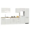 Weiße Küche ohne Geräte - Cuneo III (achtteilig)^Wohnen Outlet