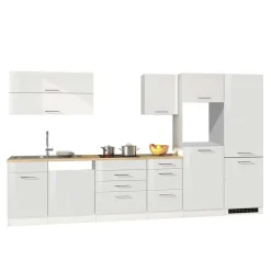 Weiße Küche ohne Geräte - Cuneo III (achtteilig)^Wohnen Outlet