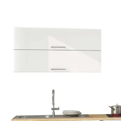 Weiße Küche ohne Geräte - Cuneo III (achtteilig)^Wohnen Outlet