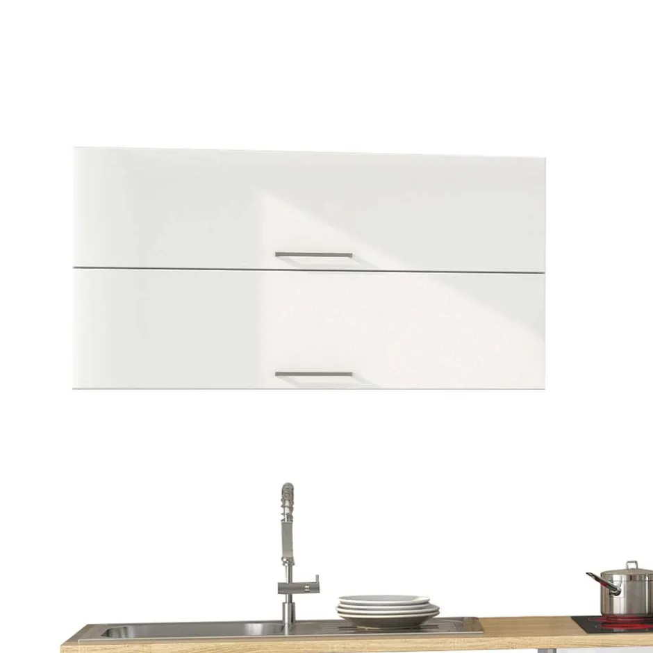 Weiße Küche ohne Geräte - Cuneo III (achtteilig)^Wohnen Outlet