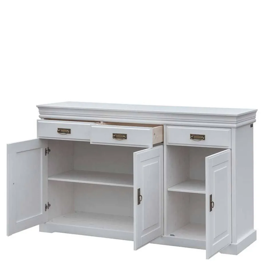 Weiße Kombi-Kommode im Landhausstil - Presto^Wohnen Best