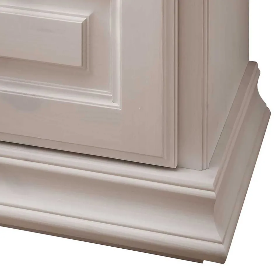 Weiße Nachtkommode im Country Style - Beato^Wohnen