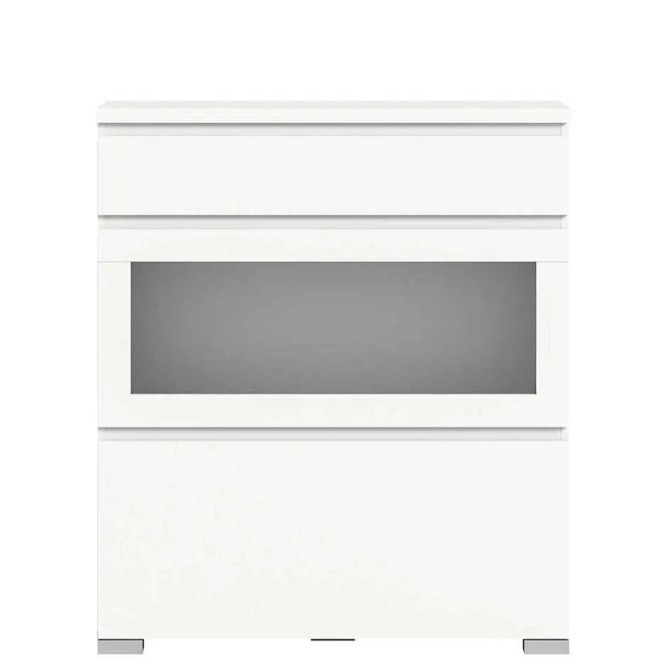 Wohnen Weiße Schuhkommode mit Schublade & Schuhklappe - Dany