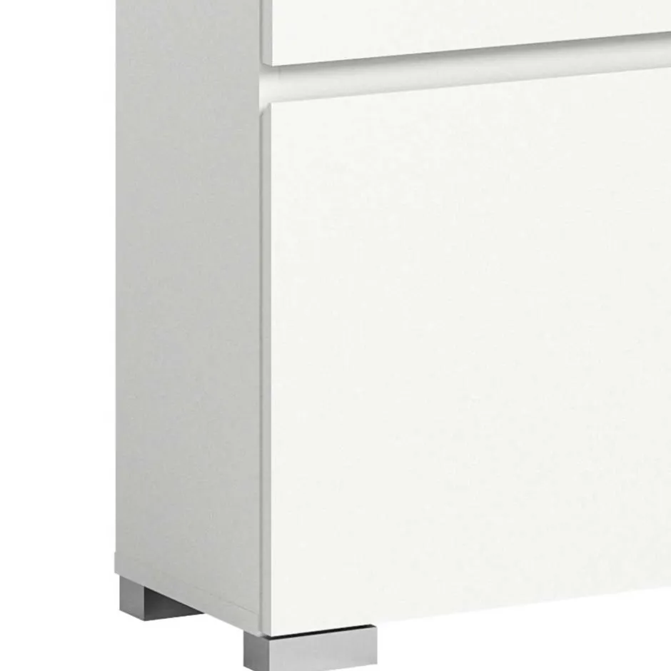 Wohnen Weiße Schuhkommode mit Schublade & Schuhklappe - Dany