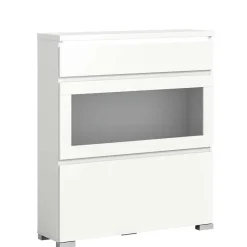 Wohnen Weiße Schuhkommode mit Schublade & Schuhklappe - Dany