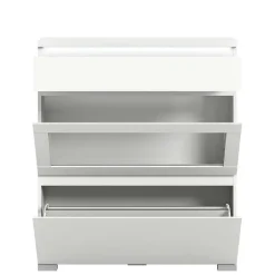 Wohnen Weiße Schuhkommode mit Schublade & Schuhklappe - Dany