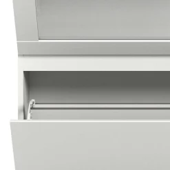 Wohnen Weiße Schuhkommode mit Schublade & Schuhklappe - Dany