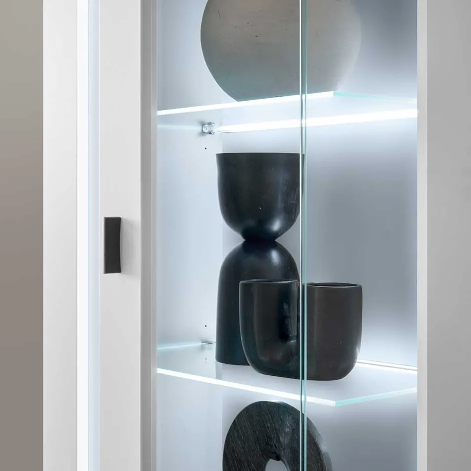 Weiße TV Anbauwand Möbelset - Tirol (vierteilig)^Wohnen Hot