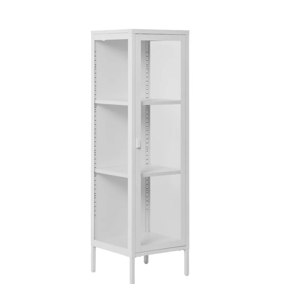 Weiße Vitrine aus Stahl - Sancrez^Wohnen New