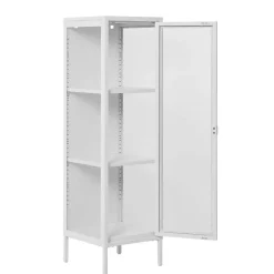 Weiße Vitrine aus Stahl - Sancrez^Wohnen New