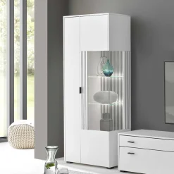 Weiße Vitrine fürs Wohnzimmer - Dualkos^Wohnen Clearance