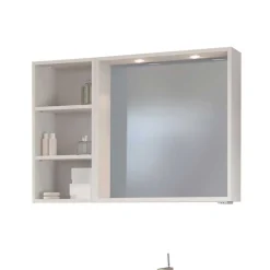 Weiße Waschtisch Möbel komplett - Enwicos (dreiteilig)^Wohnen Discount