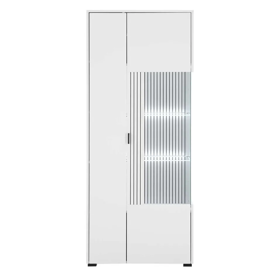 Wohnen Weiße Wohnzimmerschränke & Wandboard im Set - Dualkos (vierteilig)