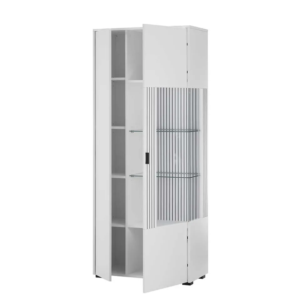 Wohnen Weiße Wohnzimmerschränke & Wandboard im Set - Dualkos (vierteilig)