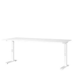 Wohnen Weißer Bürotisch manuell höhenverstellbar - Sparkle