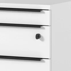 Wohnen Weißer Bürotisch manuell höhenverstellbar - Sparkle