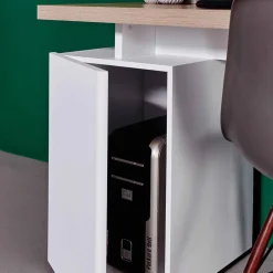 Weißer Computer-Schreibtisch Aragon mit viel Stauraum^Wohnen Online