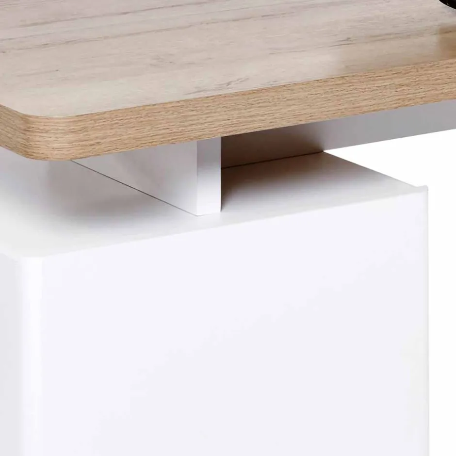 Weißer Computer-Schreibtisch Aragon mit viel Stauraum^Wohnen Online